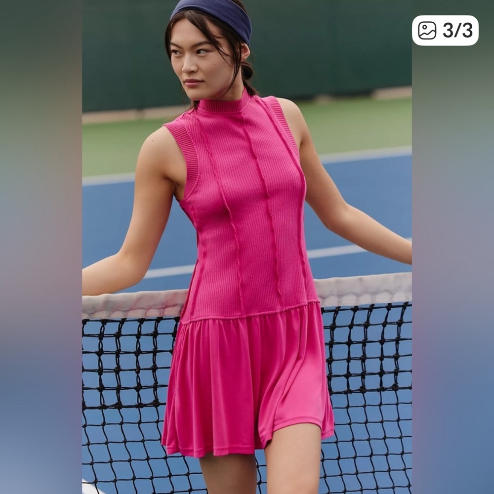 Anthropologie Pink Sleeveless Women's Dress